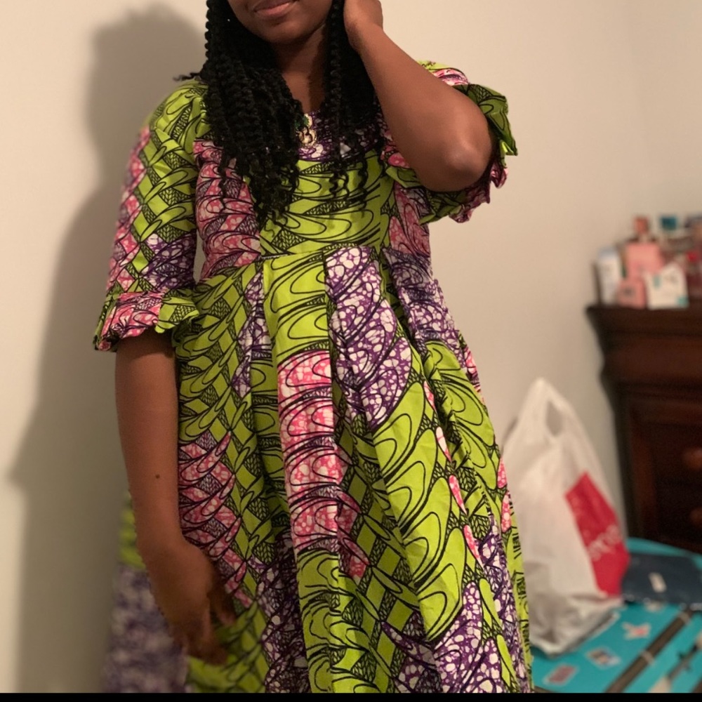 Beautiful Hand Made African Fabric Dress